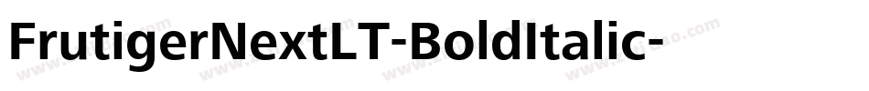 FrutigerNextLT-BoldItalic字体转换
