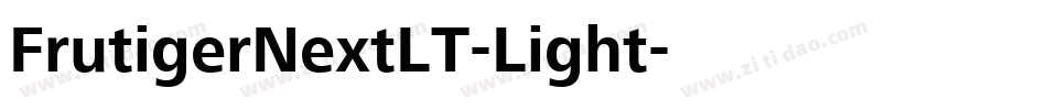 FrutigerNextLT-Light字体转换