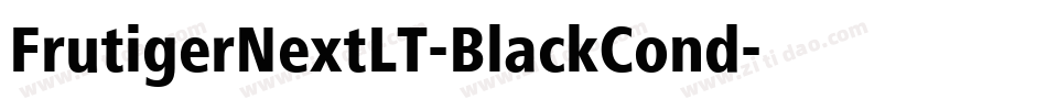 FrutigerNextLT-BlackCond字体转换