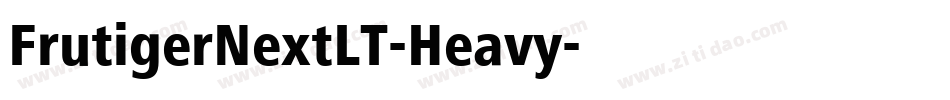 FrutigerNextLT-Heavy字体转换