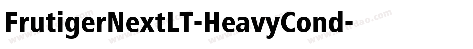FrutigerNextLT-HeavyCond字体转换