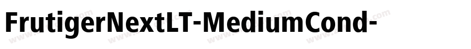 FrutigerNextLT-MediumCond字体转换