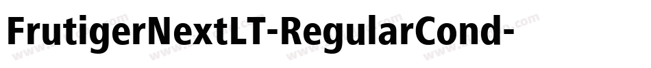 FrutigerNextLT-RegularCond字体转换