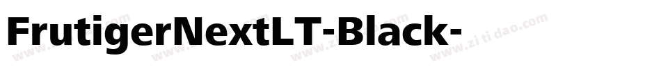 FrutigerNextLT-Black字体转换