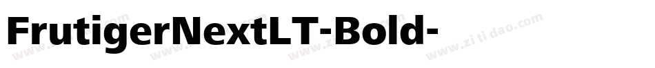 FrutigerNextLT-Bold字体转换