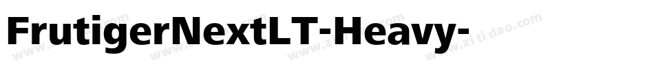 FrutigerNextLT-Heavy字体转换
