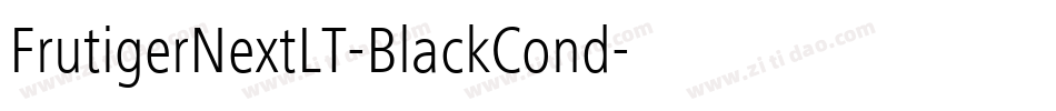 FrutigerNextLT-BlackCond字体转换