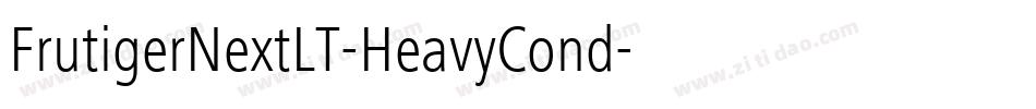 FrutigerNextLT-HeavyCond字体转换