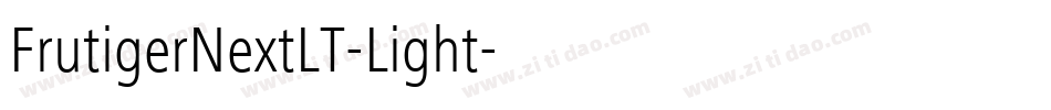 FrutigerNextLT-Light字体转换