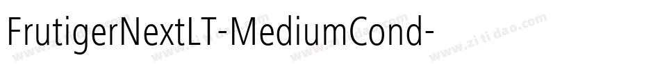 FrutigerNextLT-MediumCond字体转换