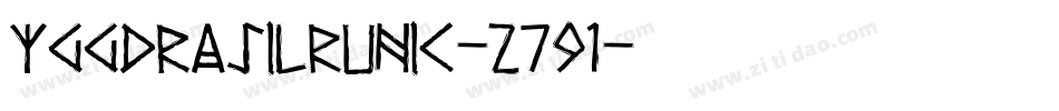 YggdrasilRunic-z791字体转换