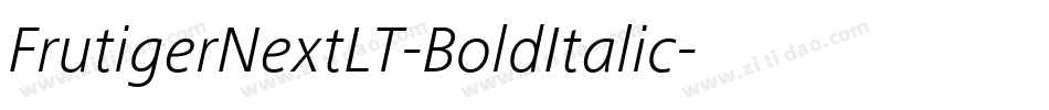 FrutigerNextLT-BoldItalic字体转换