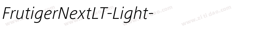 FrutigerNextLT-Light字体转换
