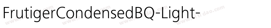 FrutigerCondensedBQ-Light字体转换