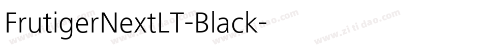 FrutigerNextLT-Black字体转换