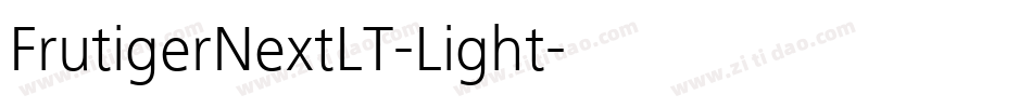 FrutigerNextLT-Light字体转换