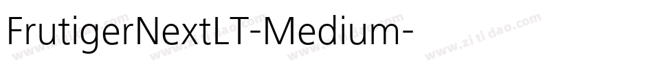 FrutigerNextLT-Medium字体转换