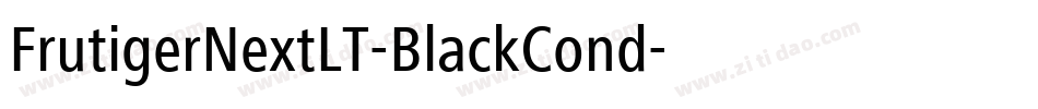 FrutigerNextLT-BlackCond字体转换