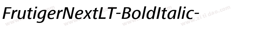 FrutigerNextLT-BoldItalic字体转换