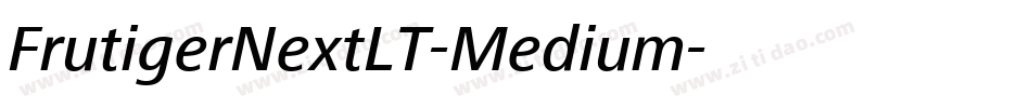 FrutigerNextLT-Medium字体转换