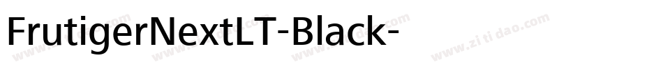 FrutigerNextLT-Black字体转换