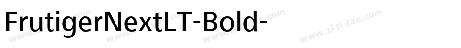 FrutigerNextLT-Bold字体转换