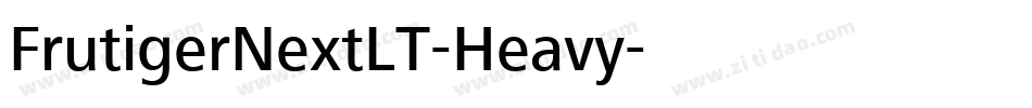 FrutigerNextLT-Heavy字体转换