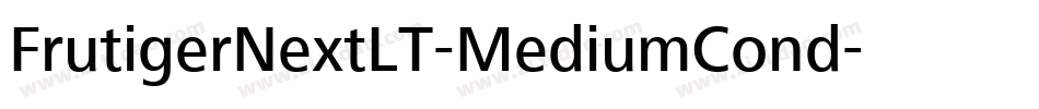 FrutigerNextLT-MediumCond字体转换