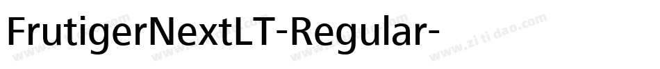 FrutigerNextLT-Regular字体转换