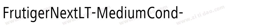 FrutigerNextLT-MediumCond字体转换