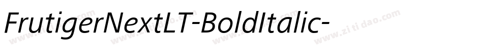 FrutigerNextLT-BoldItalic字体转换