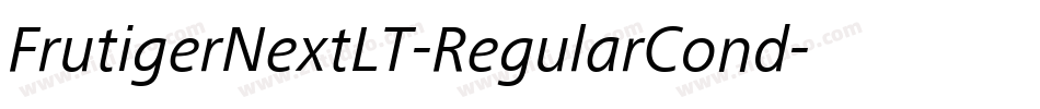 FrutigerNextLT-RegularCond字体转换
