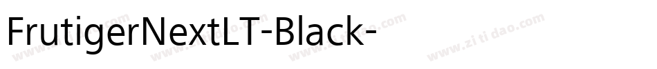 FrutigerNextLT-Black字体转换