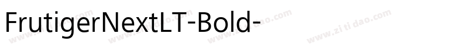 FrutigerNextLT-Bold字体转换