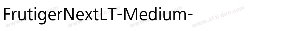 FrutigerNextLT-Medium字体转换