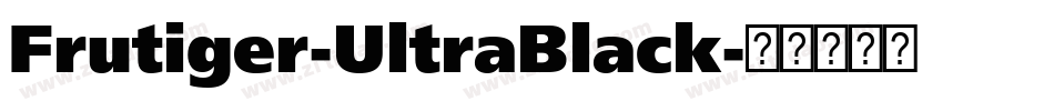 Frutiger-UltraBlack字体转换