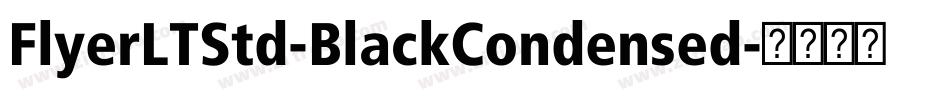 FlyerLTStd-BlackCondensed字体转换