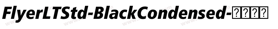 FlyerLTStd-BlackCondensed字体转换