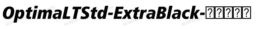 OptimaLTStd-ExtraBlack字体转换