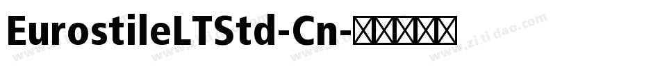 EurostileLTStd-Cn字体转换