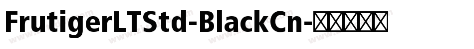 FrutigerLTStd-BlackCn字体转换