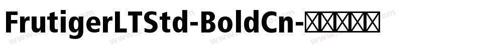 FrutigerLTStd-BoldCn字体转换