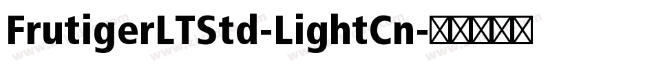 FrutigerLTStd-LightCn字体转换