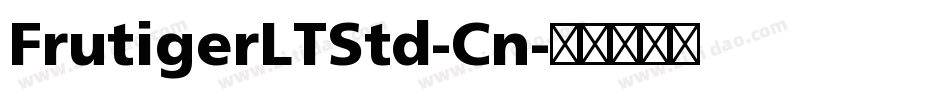 FrutigerLTStd-Cn字体转换