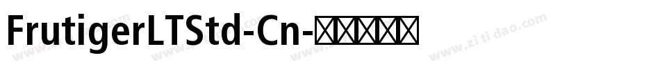 FrutigerLTStd-Cn字体转换