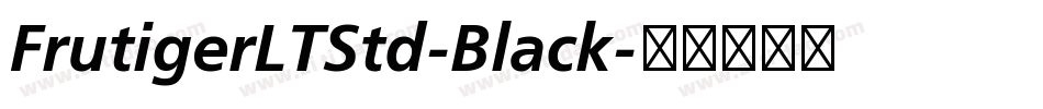 FrutigerLTStd-Black字体转换