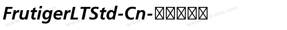 FrutigerLTStd-Cn字体转换