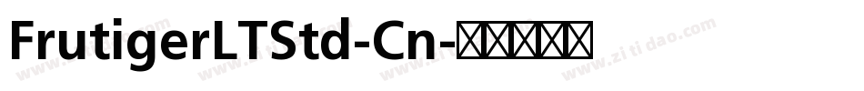 FrutigerLTStd-Cn字体转换