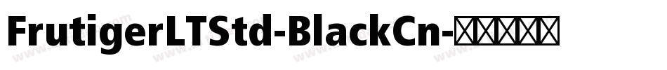 FrutigerLTStd-BlackCn字体转换