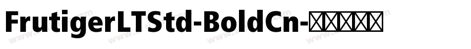 FrutigerLTStd-BoldCn字体转换